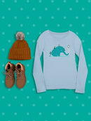 Elephant With Penguins T-shirt -Jay Fleck Designs