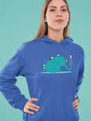 Elephant With Penguins Hoodie -Jay Fleck Designs