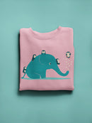 Elephant With Penguins Hoodie -Jay Fleck Designs