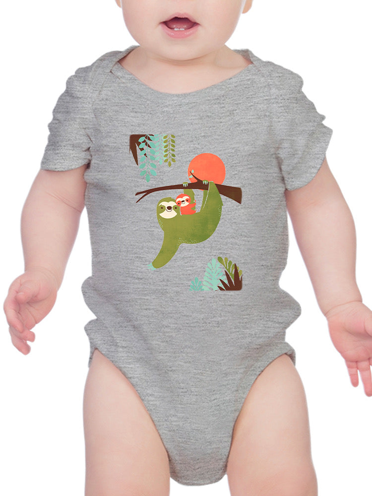 Momma Sloth And Baby Bodysuit -Jay Fleck Designs