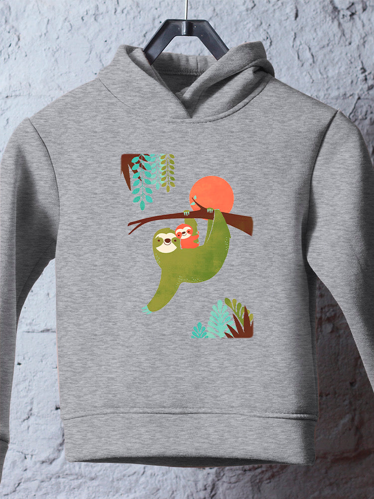 Momma Sloth And Baby Hoodie -Jay Fleck Designs