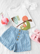 Momma Sloth And Baby T-shirt -Jay Fleck Designs