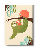 Momma Sloth And Baby Wall Art -Jay Fleck Designs