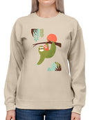 Momma Sloth And Baby Sweatshirt -Jay Fleck Designs