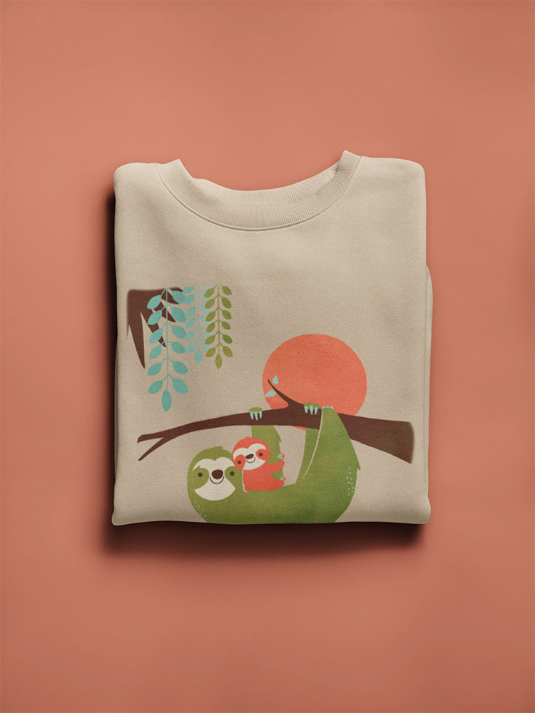Momma Sloth And Baby Sweatshirt -Jay Fleck Designs