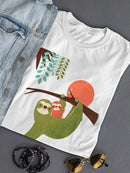 Momma Sloth And Baby T-shirt -Jay Fleck Designs