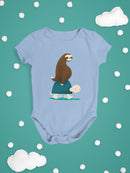 Hitchhiking Sloth Bodysuit -Jay Fleck Designs