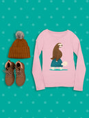 Hitchhiking Sloth T-shirt -Jay Fleck Designs