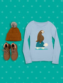 Hitchhiking Sloth T-shirt -Jay Fleck Designs