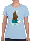 Hitchhiking Sloth T-shirt -Jay Fleck Designs