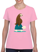 Hitchhiking Sloth T-shirt -Jay Fleck Designs