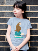 Hitchhiking Sloth T-shirt -Jay Fleck Designs