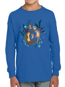 Otter Family T-shirt -Jay Fleck Designs