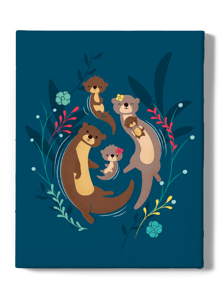 Otter Family Wall Art -Jay Fleck Designs