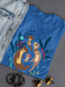 Otter Family T-shirt -Jay Fleck Designs