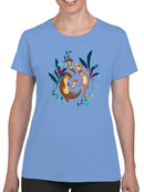 Otter Family T-shirt -Jay Fleck Designs