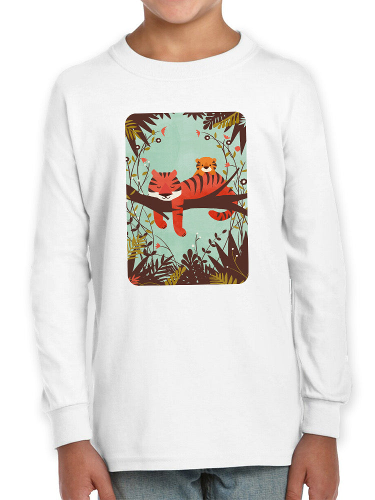 Sleeping Tiger Mom T-shirt -Jay Fleck Designs