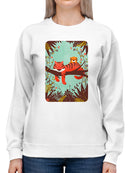Sleeping Tiger Mom Sweatshirt -Jay Fleck Designs