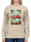 Sleeping Tiger Mom Sweatshirt -Jay Fleck Designs