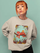 Sleeping Tiger Mom Sweatshirt -Jay Fleck Designs