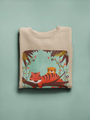 Sleeping Tiger Mom Sweatshirt -Jay Fleck Designs