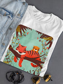 Sleeping Tiger Mom T-shirt -Jay Fleck Designs