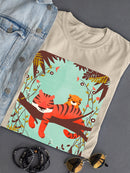 Sleeping Tiger Mom T-shirt -Jay Fleck Designs