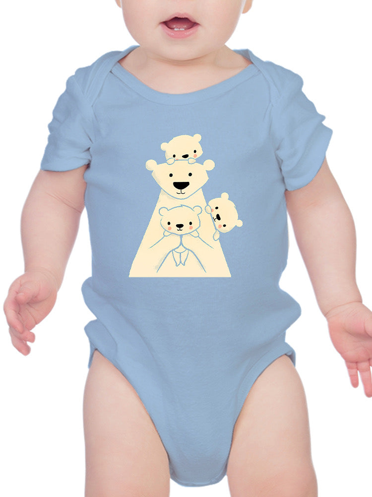 Polar Bear Family Bodysuit -Jay Fleck Designs