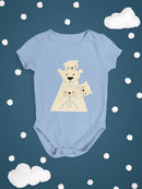 Polar Bear Family Bodysuit -Jay Fleck Designs
