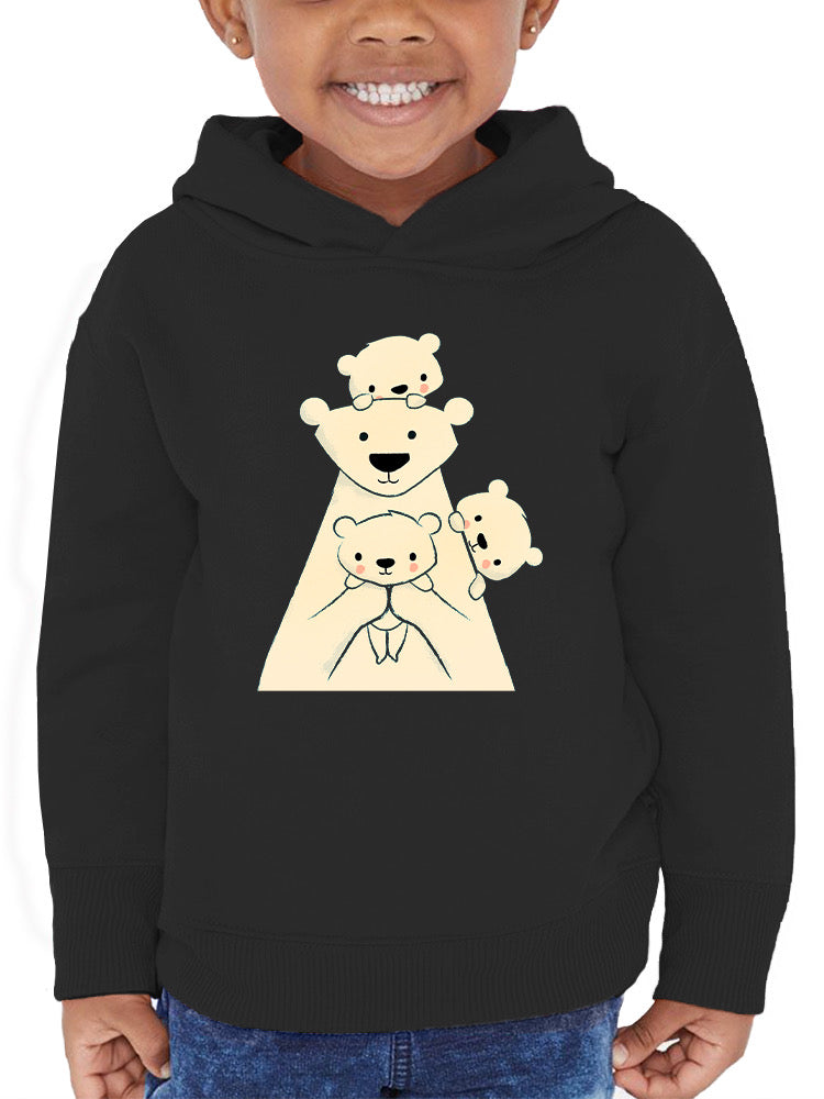 Polar Bear Family Hoodie -Jay Fleck Designs