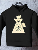 Polar Bear Family Hoodie -Jay Fleck Designs