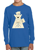 Polar Bear Family T-shirt -Jay Fleck Designs