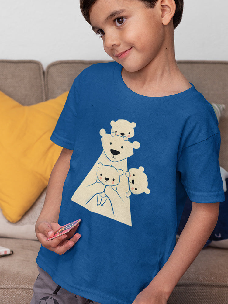 Polar Bear Family T-shirt -Jay Fleck Designs