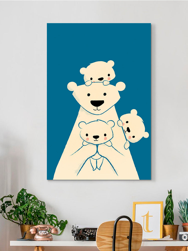 Polar Bear Family Wall Art -Jay Fleck Designs