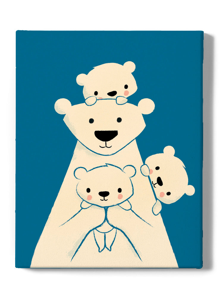 Polar Bear Family Wall Art -Jay Fleck Designs