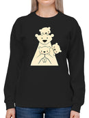 Polar Bear Family Sweatshirt -Jay Fleck Designs