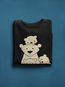 Polar Bear Family Sweatshirt -Jay Fleck Designs