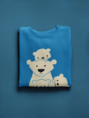 Polar Bear Family Sweatshirt -Jay Fleck Designs