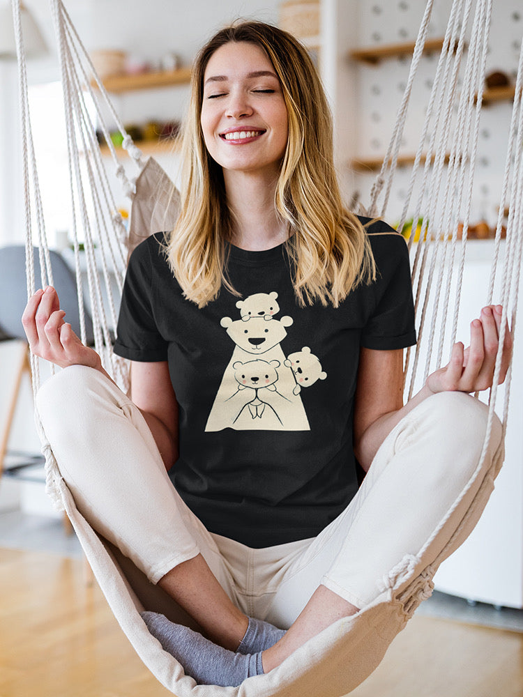 Polar Bear Family T-shirt -Jay Fleck Designs