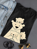 Polar Bear Family T-shirt -Jay Fleck Designs