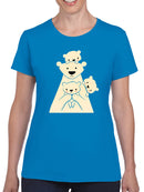 Polar Bear Family T-shirt -Jay Fleck Designs