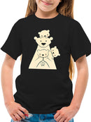 Polar Bear Family T-shirt -Jay Fleck Designs