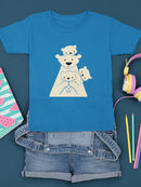 Polar Bear Family T-shirt -Jay Fleck Designs