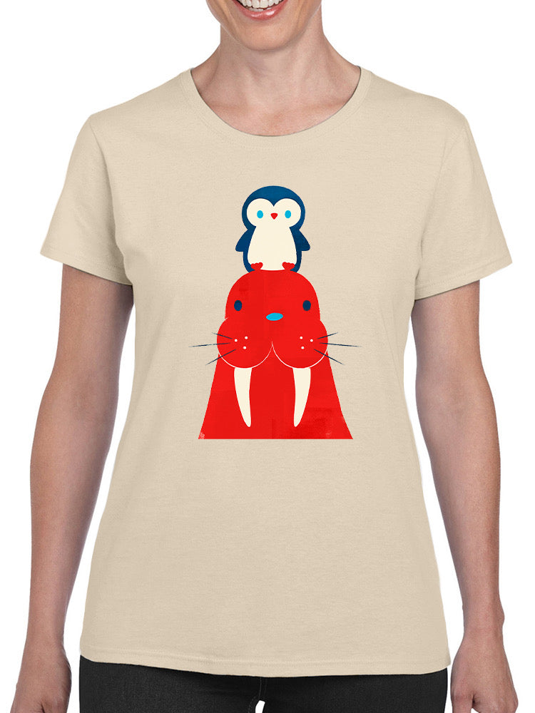 A Seal And A Penguin T-shirt -Jay Fleck Designs
