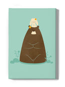 Bear And Bunny In Zen Wall Art -Jay Fleck Designs