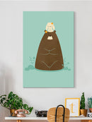 Bear And Bunny In Zen Wall Art -Jay Fleck Designs