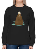 Bear And Bunny In Zen Sweatshirt -Jay Fleck Designs