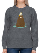 Bear And Bunny In Zen Sweatshirt -Jay Fleck Designs