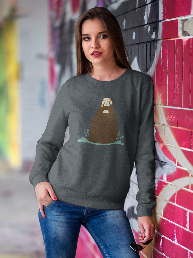 Bear And Bunny In Zen Sweatshirt -Jay Fleck Designs