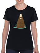 Bear And Bunny In Zen T-shirt -Jay Fleck Designs